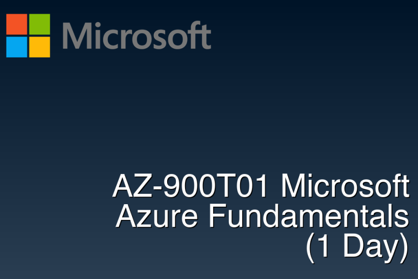AZ-900T01 Microsoft Azure Fundamentals (1 Day)