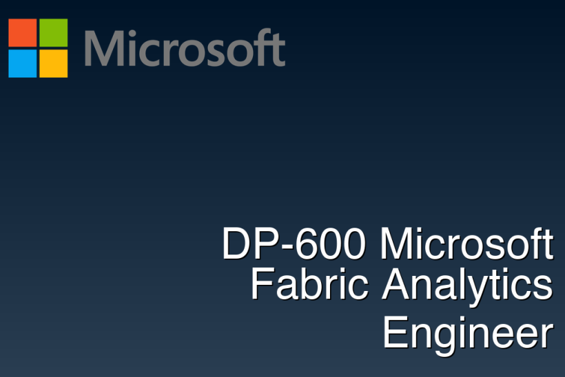 DP-600 Microsoft Fabric Analytics Engineer